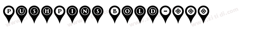 PushPins Bold字体转换